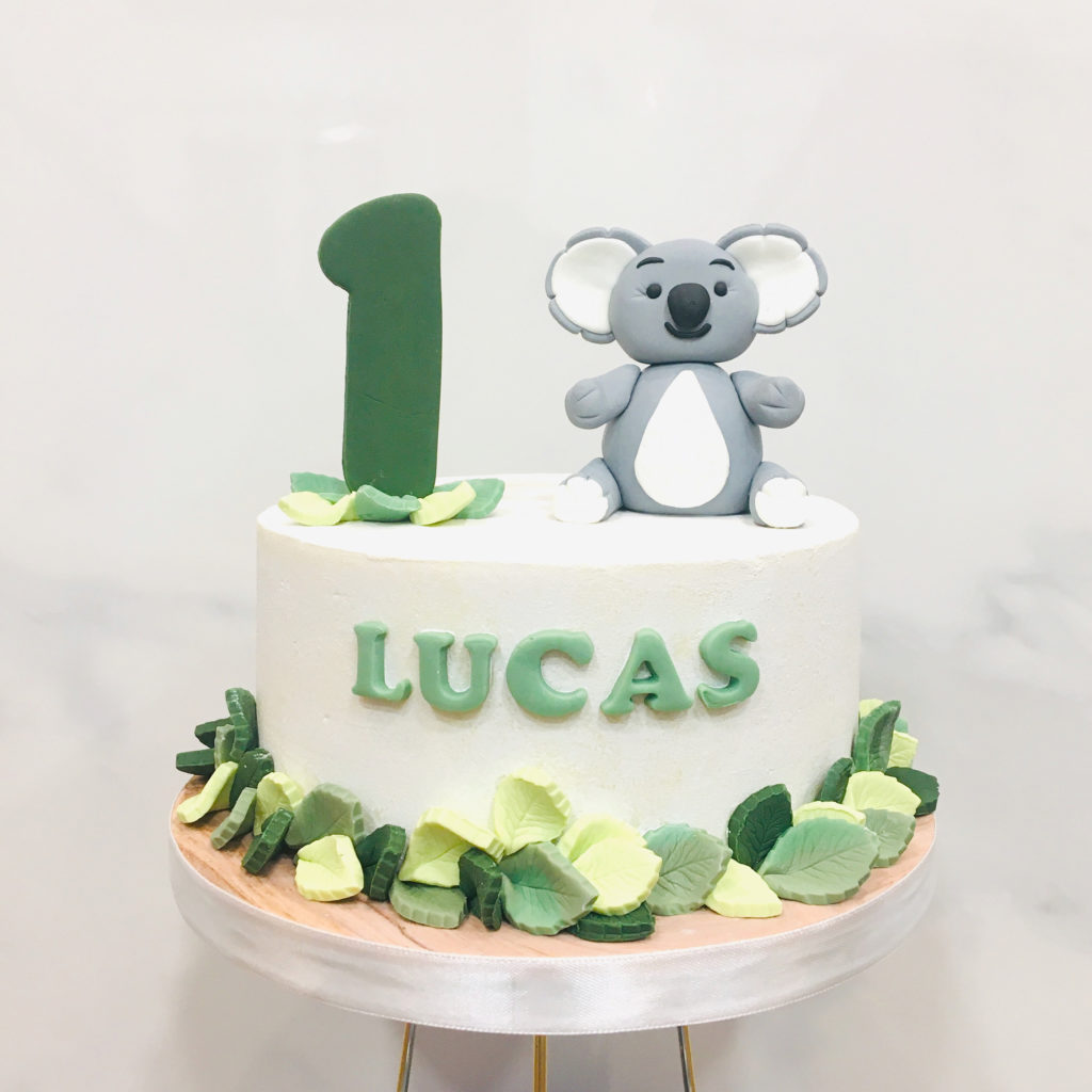 Tarta cumpleaños Madrid infantil koala 1 año
